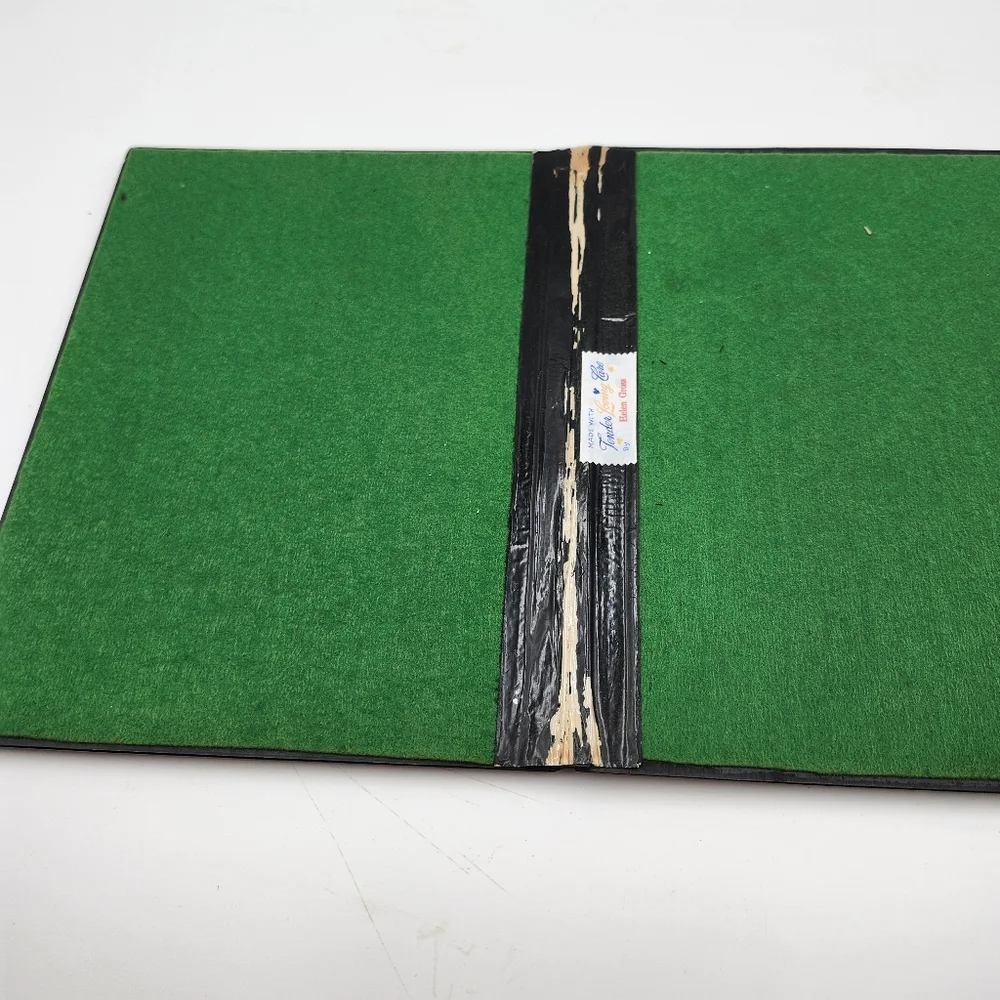 Antique ART Victorian Edwardian lacquer PAPIER MACHE BOOK COVER FLOWERS